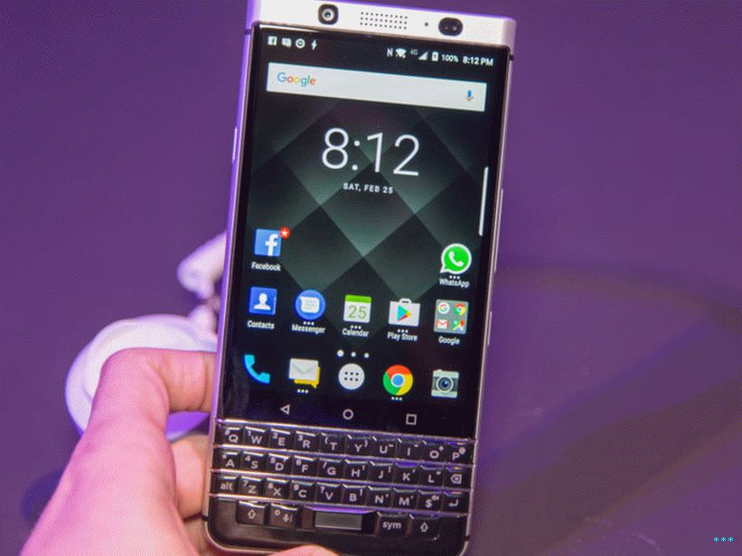 BlackBerry KeyOne ، هاتف 2017 تم تصنيعه بموجب ترخيص من شركة صينية ، TCL.
