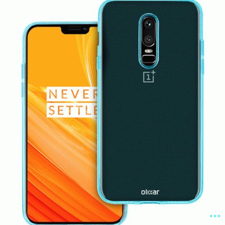 OnePlus 6 Olixar Gel case blue