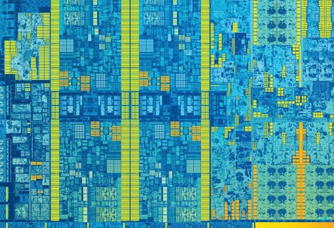 تموت إنتل سكايلك طلقة ، بنيت باستخدام عملية 14nm.