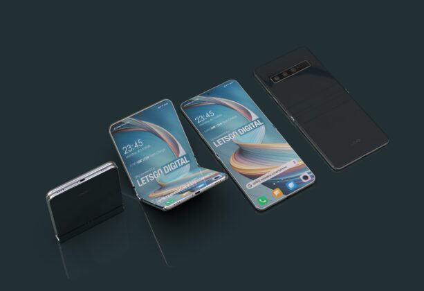 براءة اختراع OPPO المساعدة - مفصلة الهاتف الذكي القابلة للطي صدفي 02 