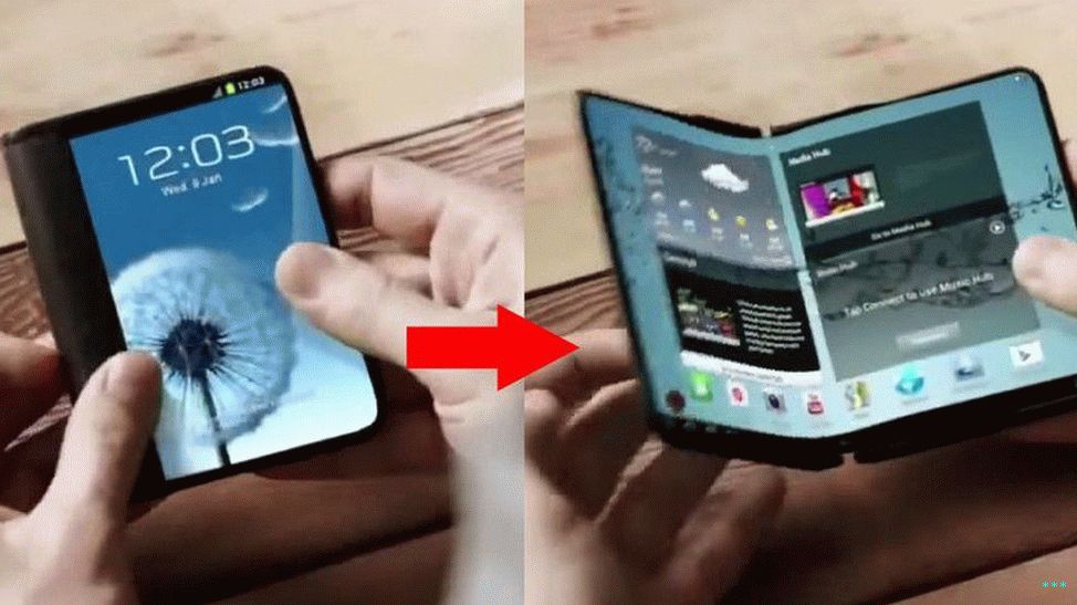 نموذج Samsung للهاتف الذكي القابل للطي