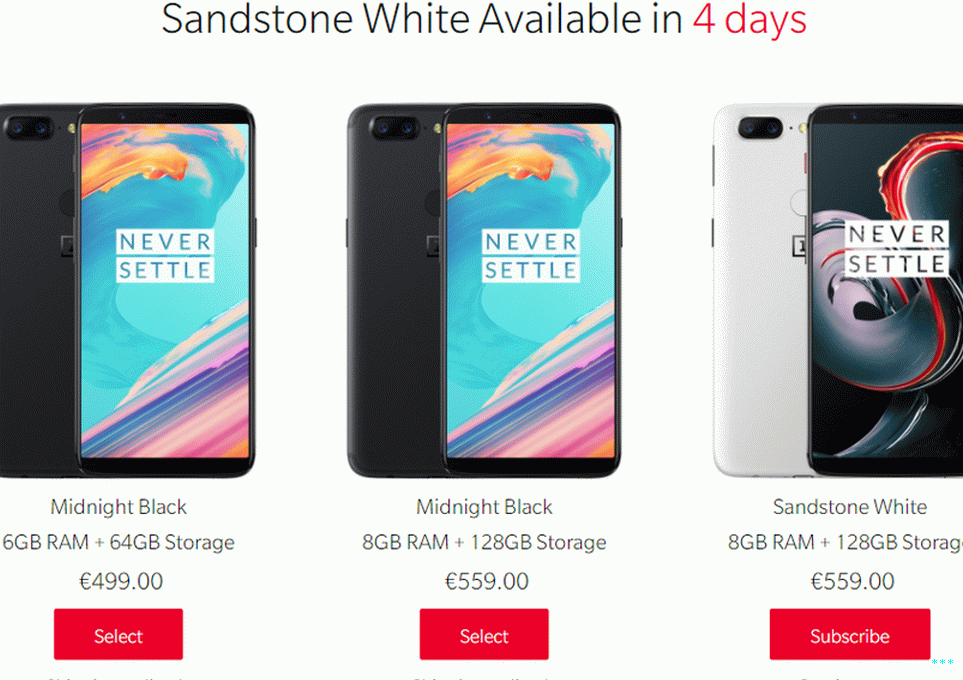 OnePlus 5T Sandstone White UK
